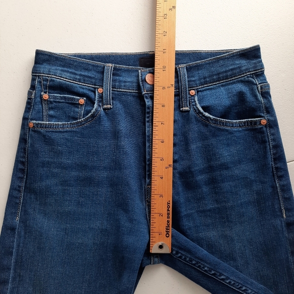 Mother The Tomcat High Rise Button Fly Straight Jeans Snipped in the Bud size 25 - Picture 13 of 16